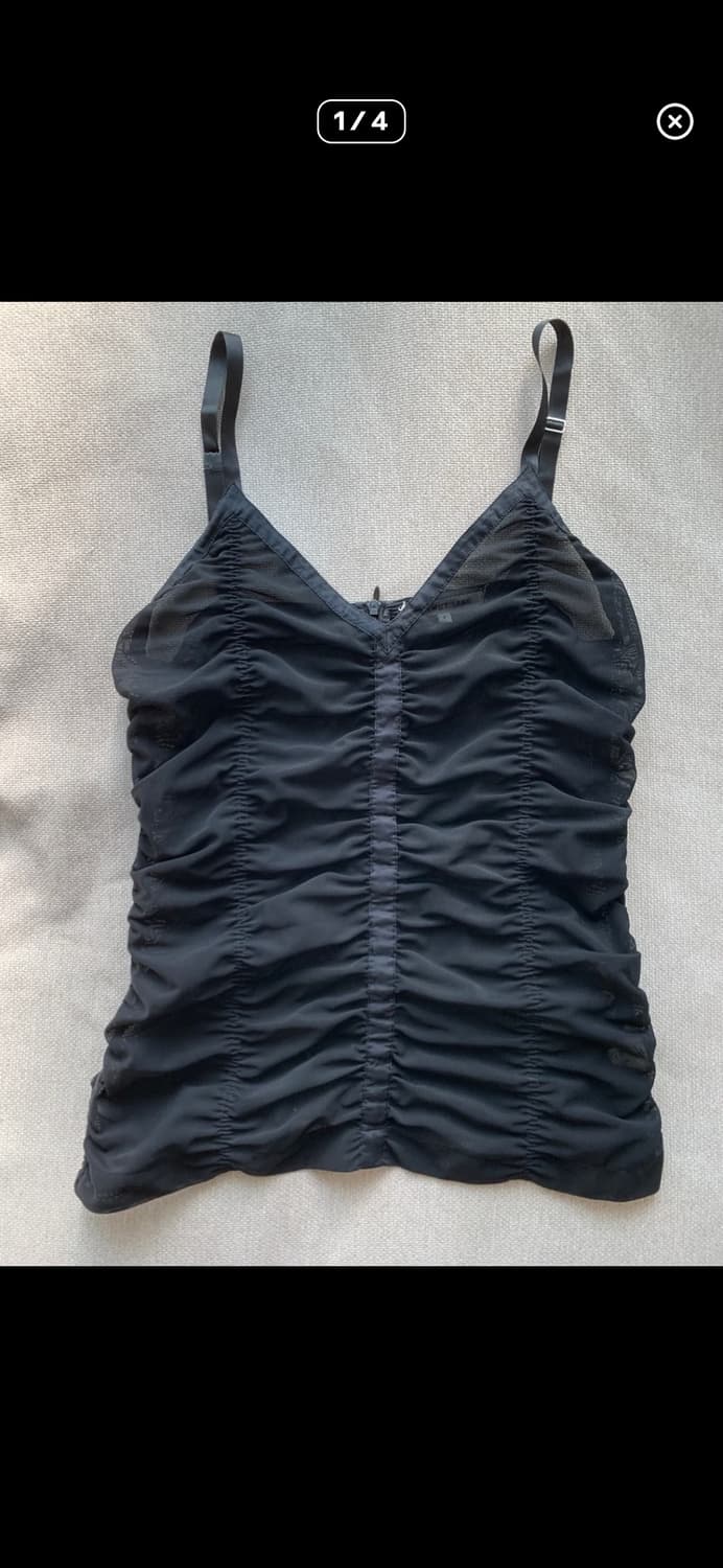 helmutlang 헬무트랭 메쉬 레이스 탑 상품이미지1