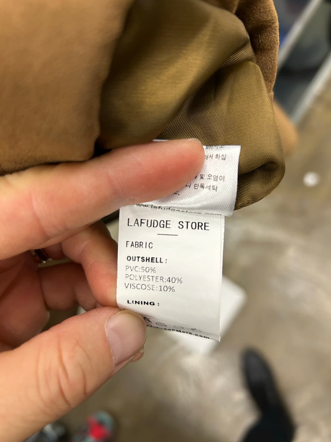 LAFUDGE STORE 브라운 스웨이드 스타일 자켓 상품이미지8