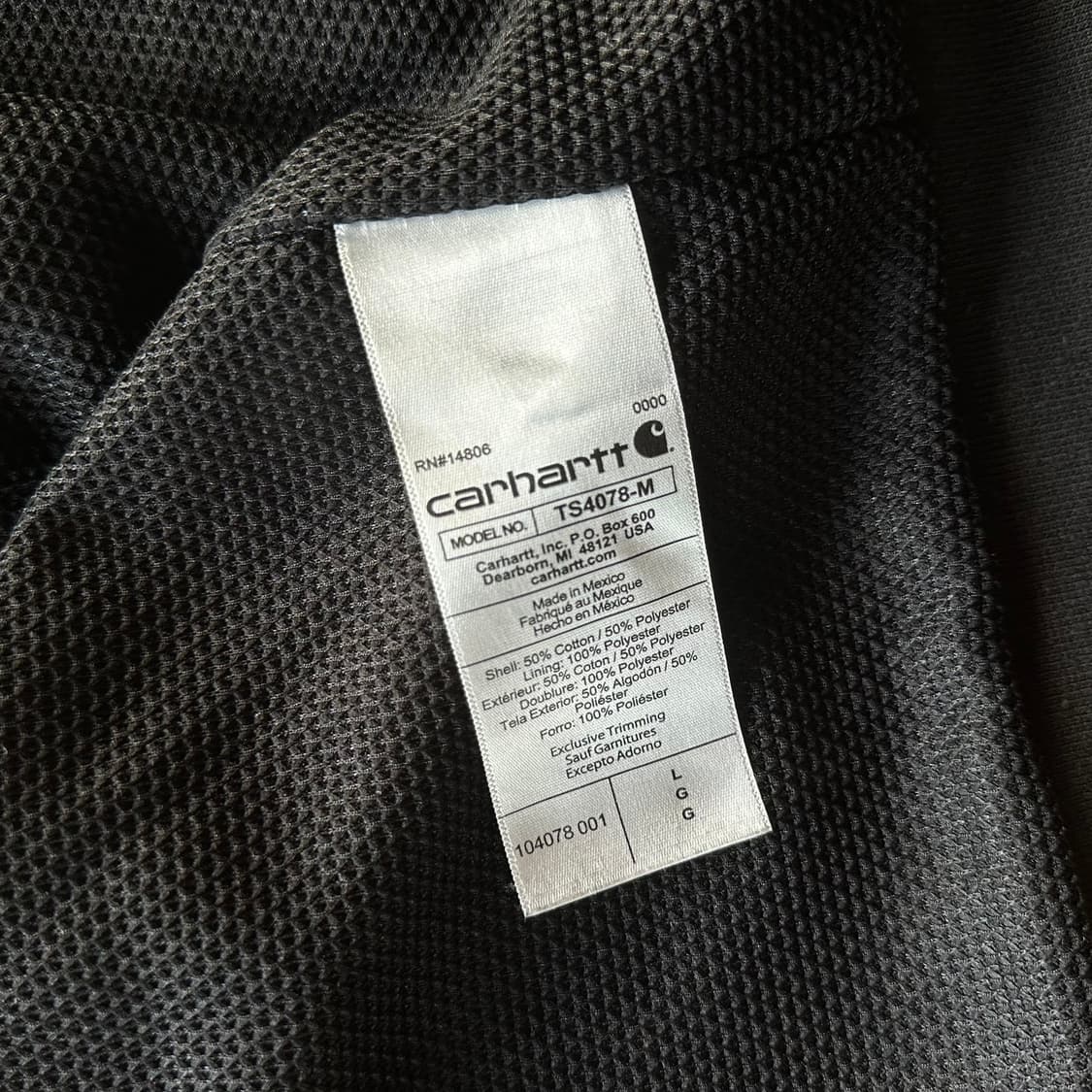 [L]칼하트 써멀 레인디펜더 루즈핏 후드집업 상품이미지9