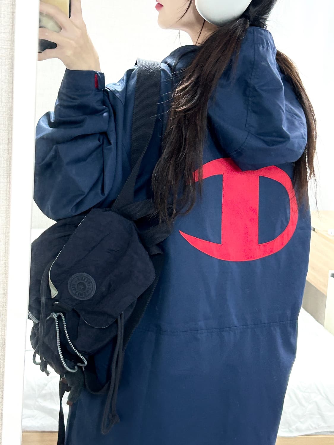 챔피온 빅로고 네이비 돕바 상품이미지1