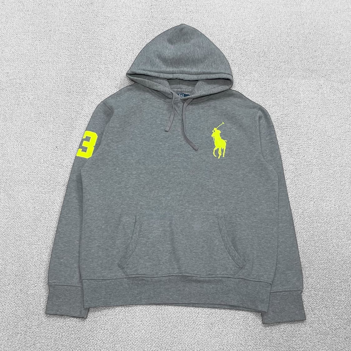 폴로 랄프로렌 빅 포니 후드티 그레이 상품이미지1