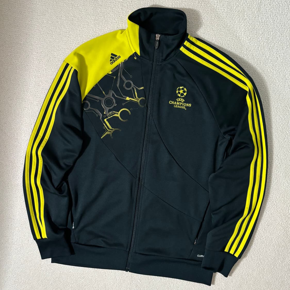 아디다스 챔피언스리그 네이비 네온 포인트 스몰로고 져지 상품이미지1