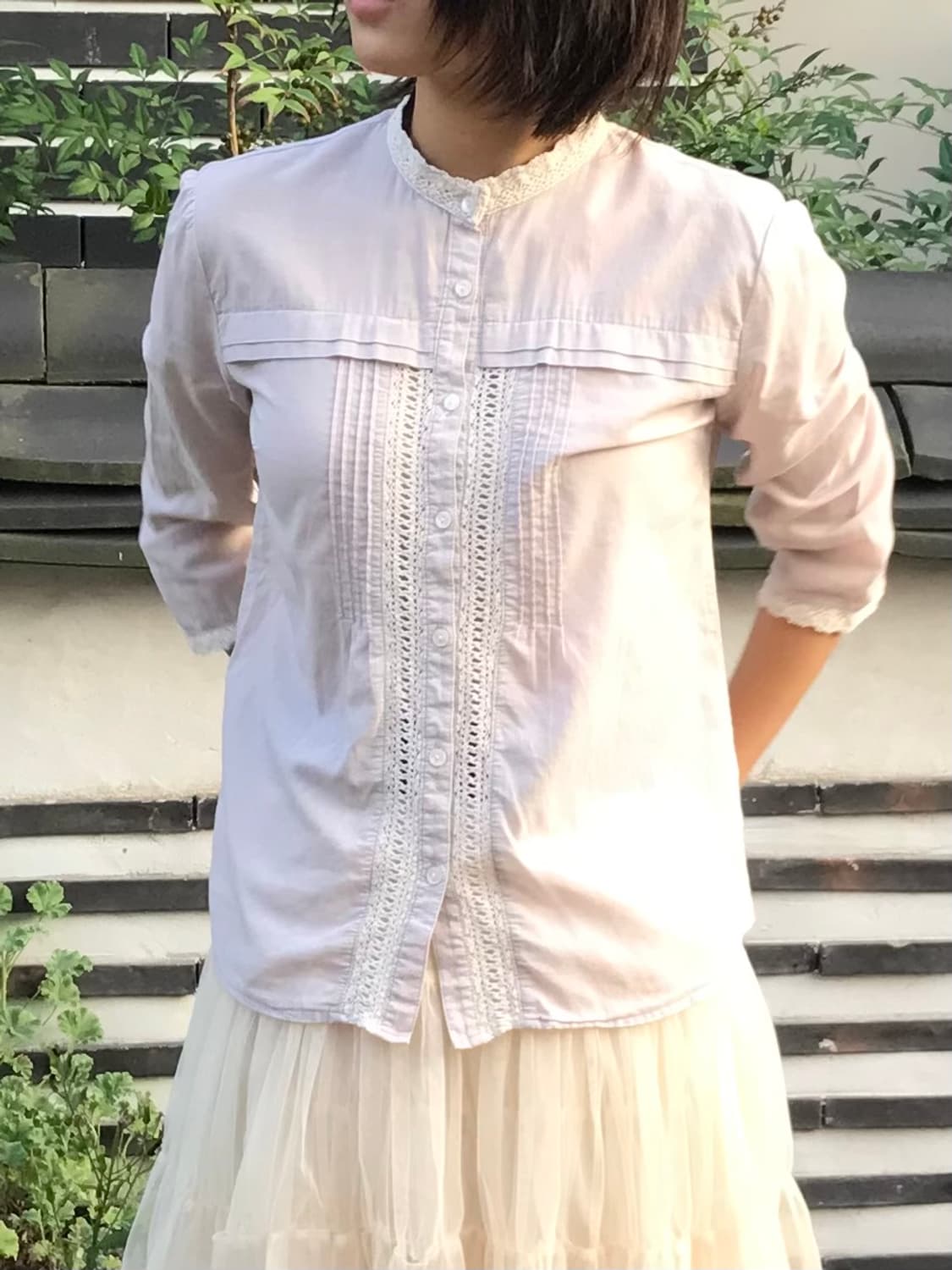 Vintage lace shirt 상품이미지5