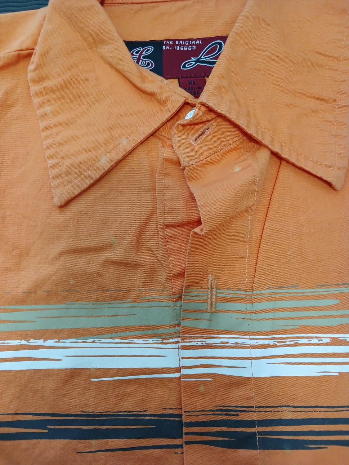 Lot29 오렌지 캐릭터 반팔 셔츠 상품이미지3