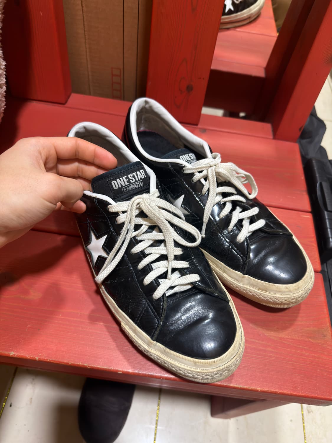 급처 컨버스 원스타 로우 한별 블랙 275 상품이미지2