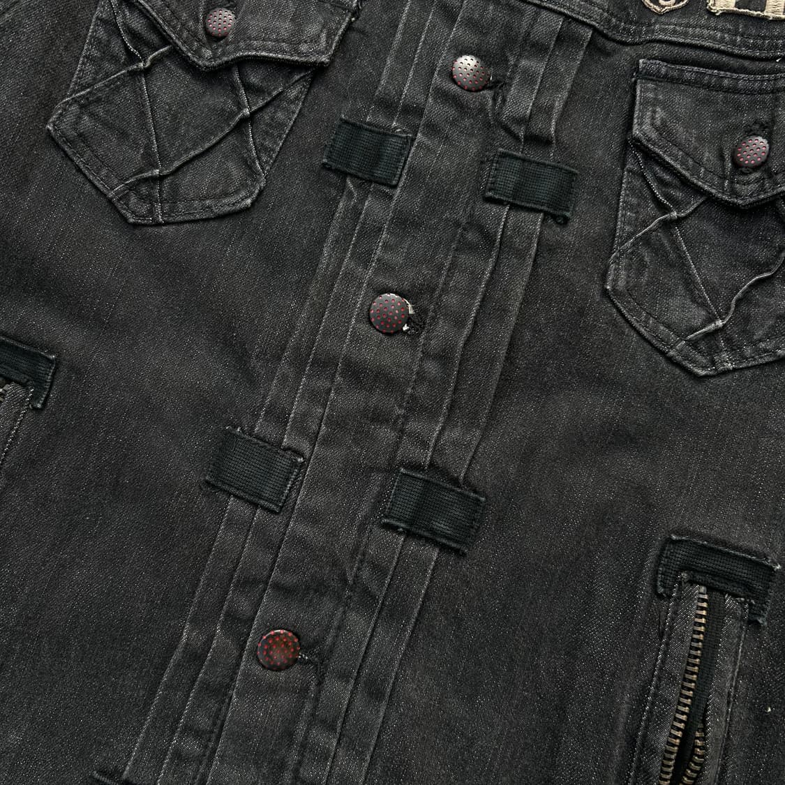 디젤(DIESEL)멀티포켓 흑청 트러커 자켓 상품이미지6