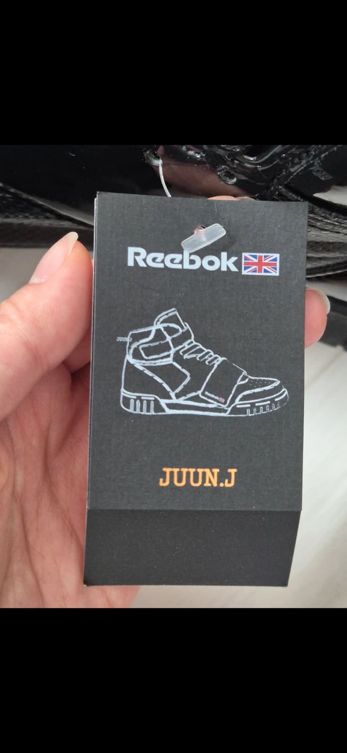 리복 준지 애나멜 하이탑 스니커즈 블랙 260 상품이미지3