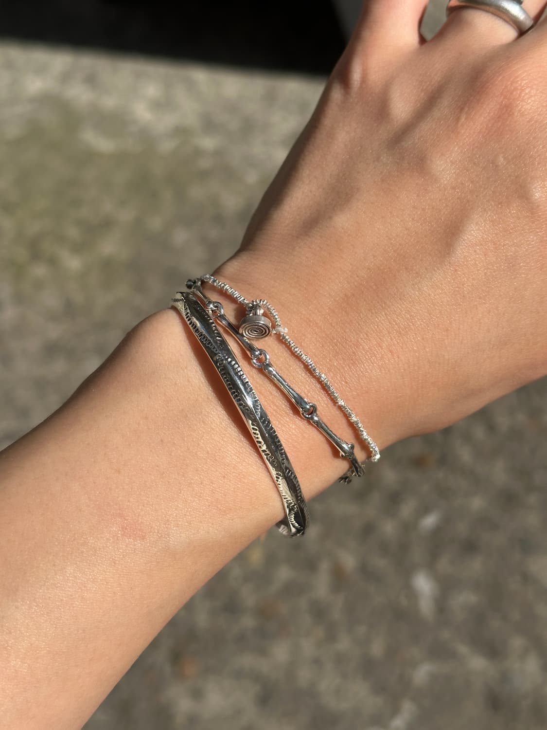 MUSTA Endless Spiral Silver Bracelet 상품이미지9