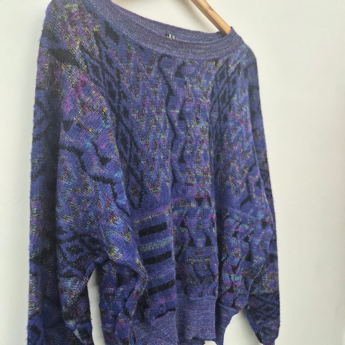 웅가로 라운드넥 퍼플 니트 여성 L 상품이미지2