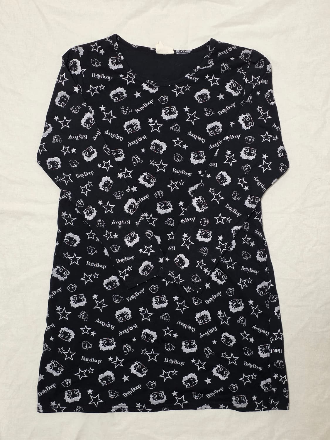 BETTYBOOP 베티붑 패턴 너드 일본빈티지 원피스 상품이미지3