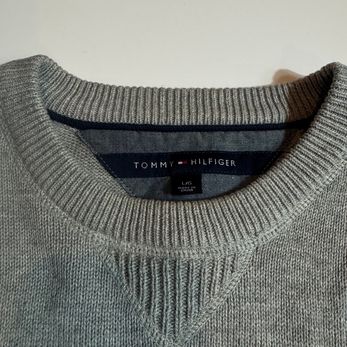 타미힐피거 그레이 베이직 니트 상품이미지3