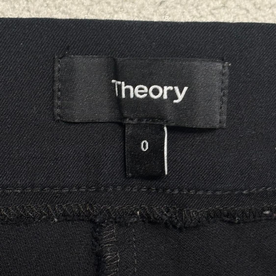 THEORY 여성용 골지 슬랙스 블랙 0 상품이미지3