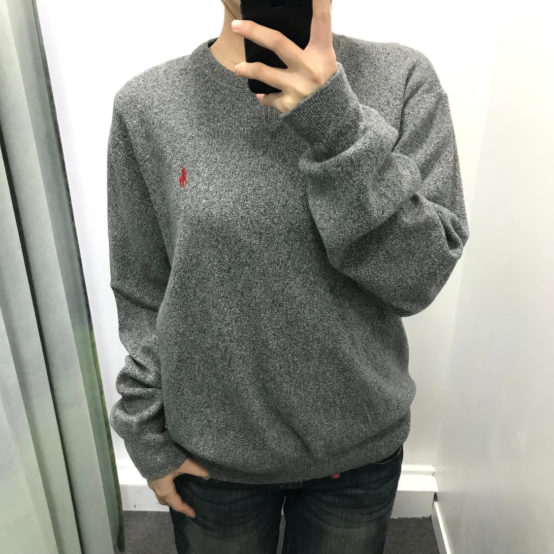 폴로 그레이 니트 상품이미지2