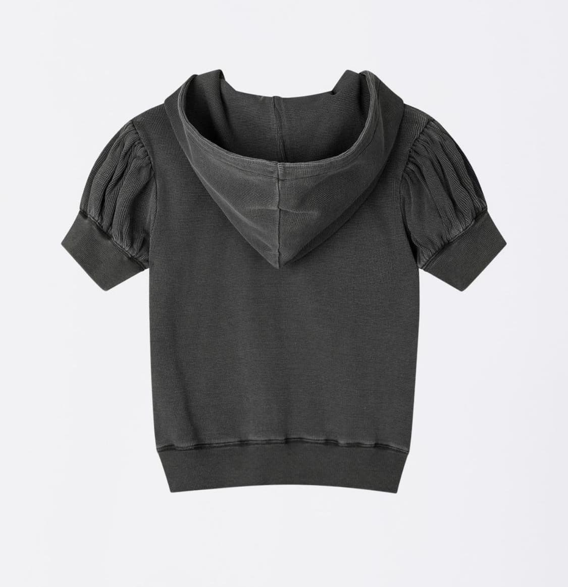 스컬프터 워시드 로즈 후디 집업 차콜 상품이미지4