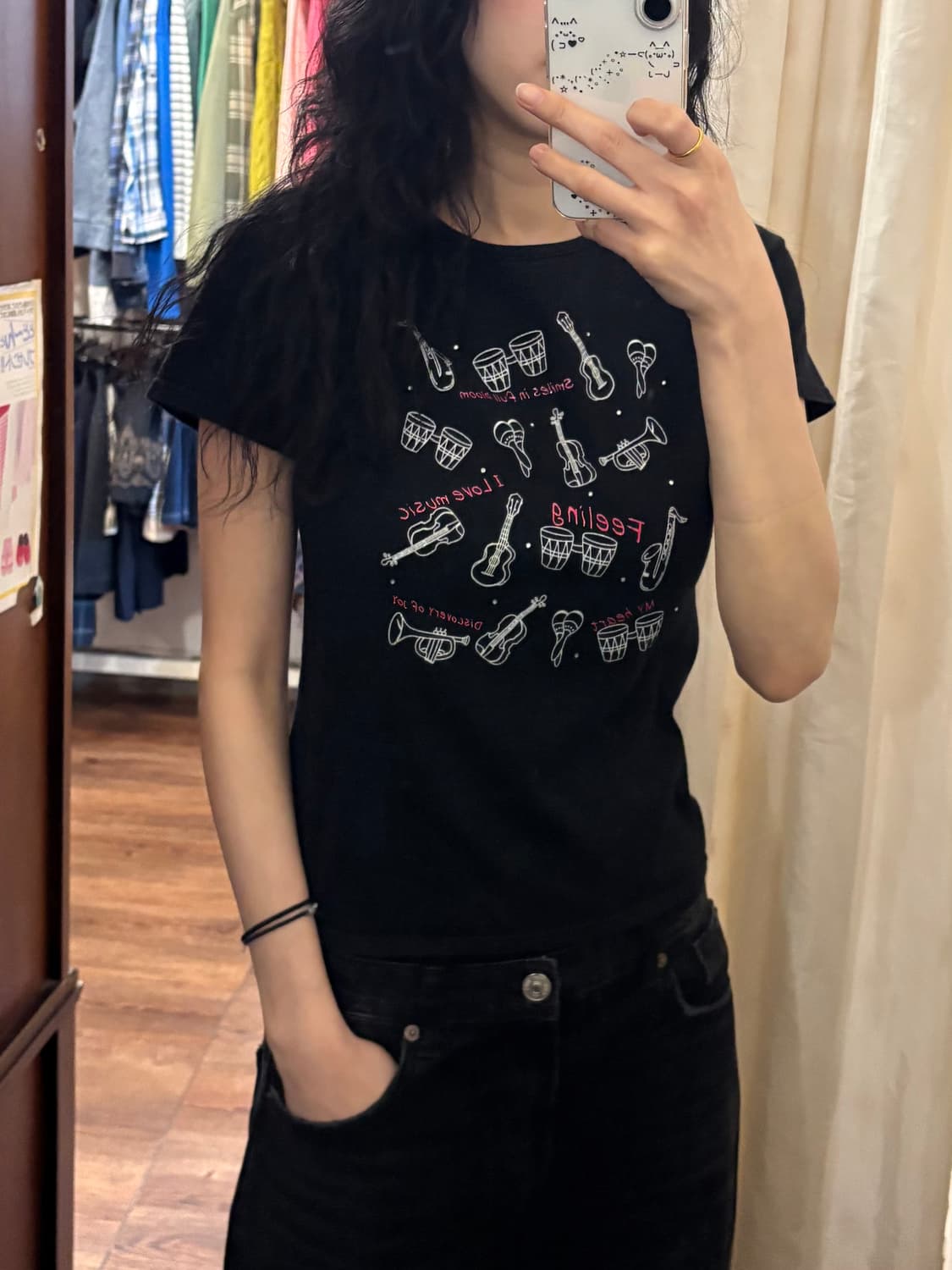 jpn vintage ilovemusic t-shirt 상품이미지3