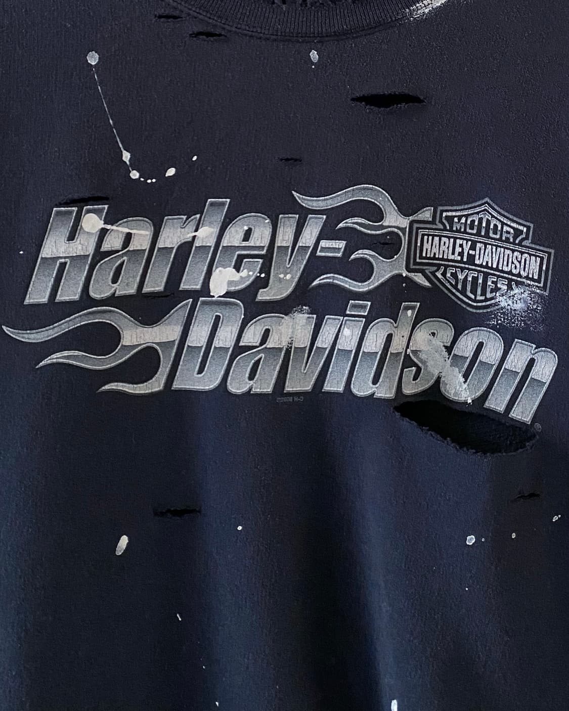 할리데이비슨 디스트로이드 페인팅 맨투맨 상품이미지5