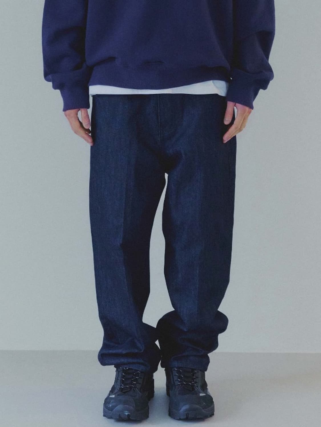 PLAC 진 : 크롭 테이퍼드 데님팬츠 P51 로우 [이집트 데님] 상품이미지5