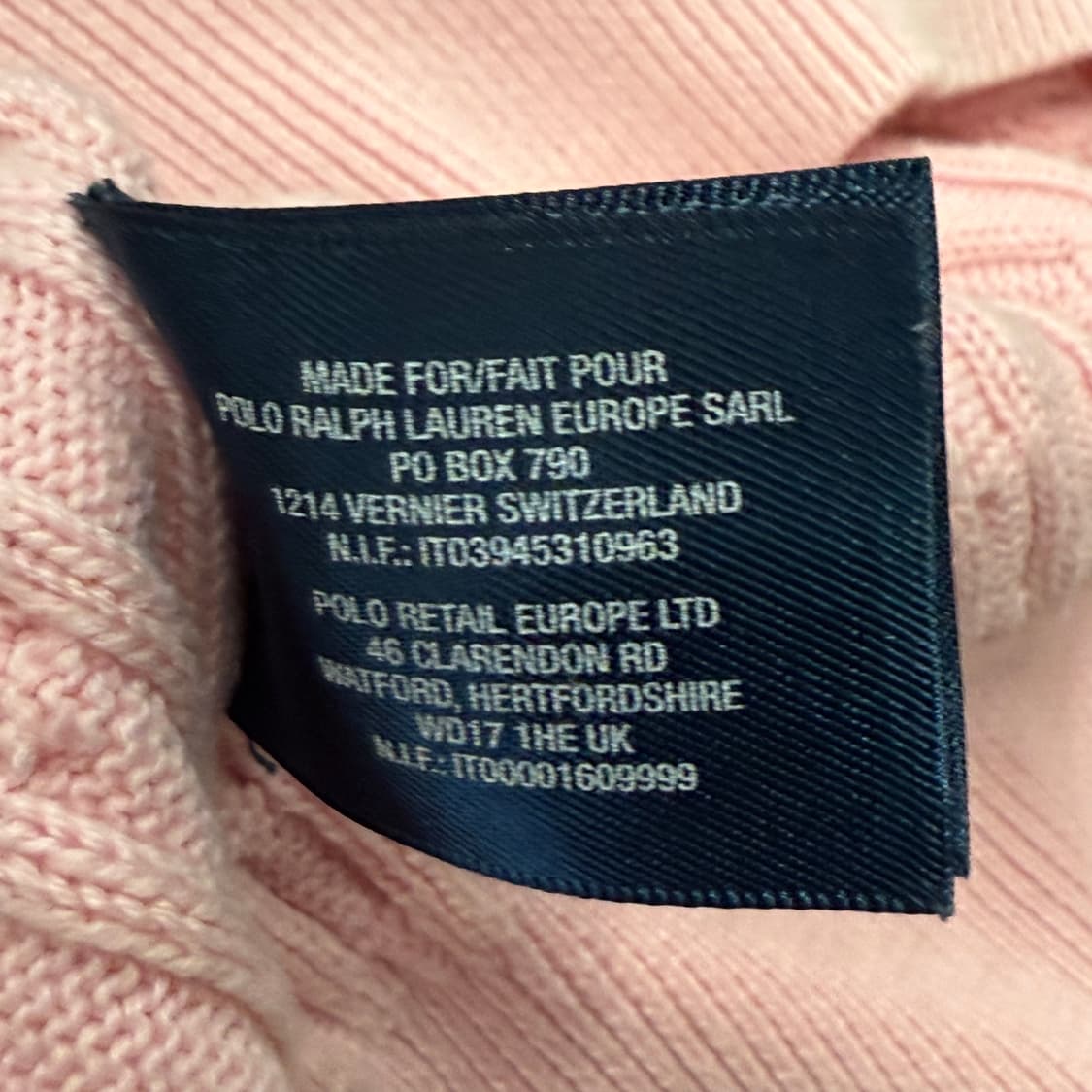 폴로 랄프로렌 딸기우유 프릴 꽈배기 니트 가디건  상품이미지6