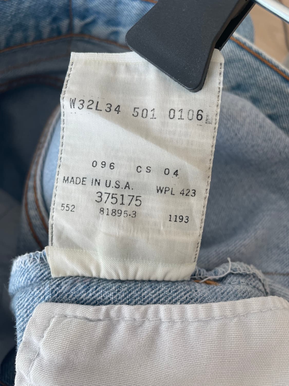 90s usa Levi's 501 빈티지 데님 상품이미지6