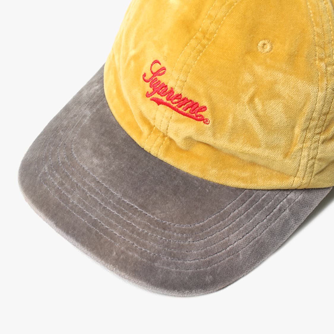 SUPREME "Yellow Velvet Cap" 상품이미지2