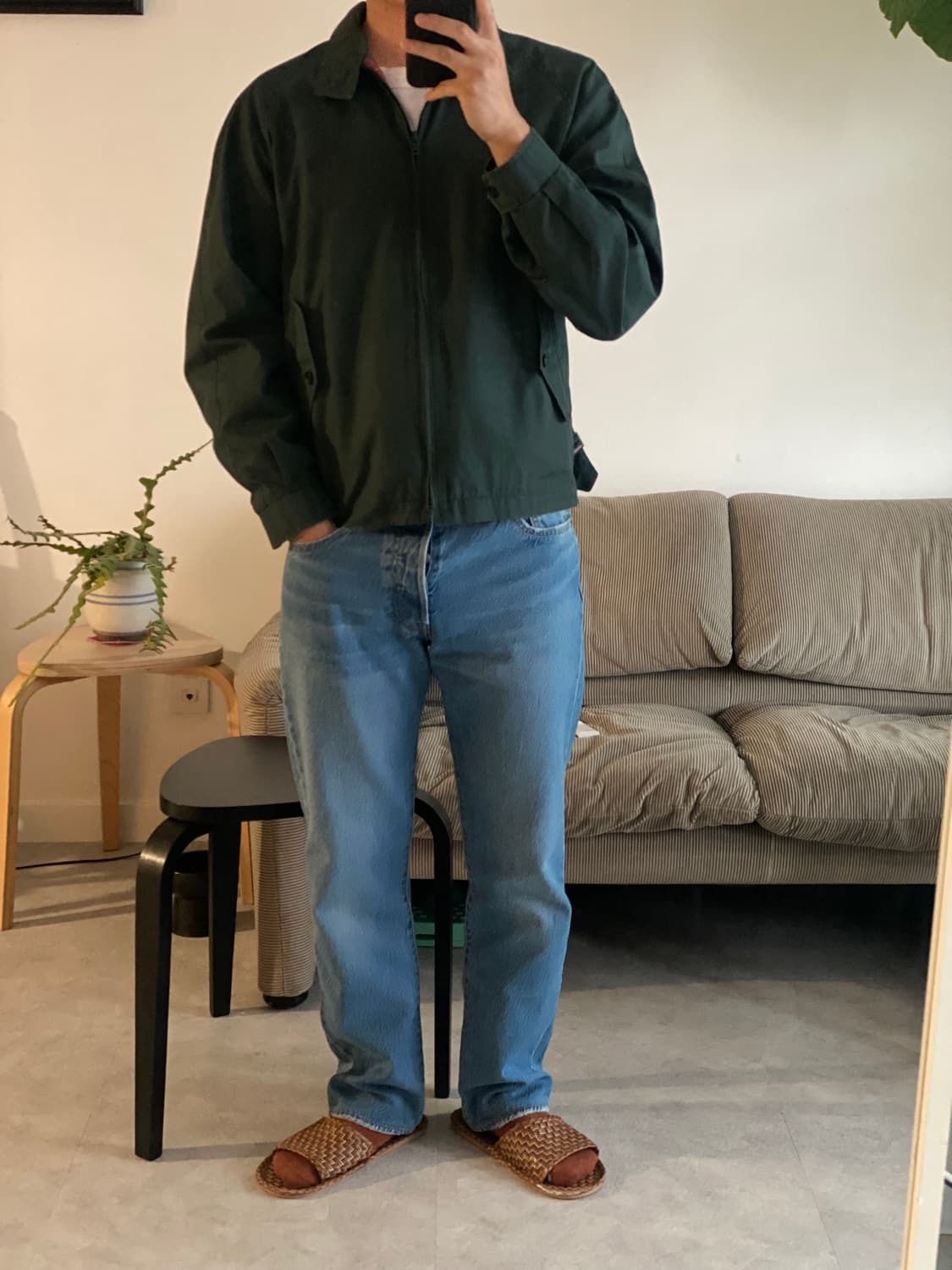 바라쿠타 해링턴 자켓 그린 (95-100) 상품이미지5