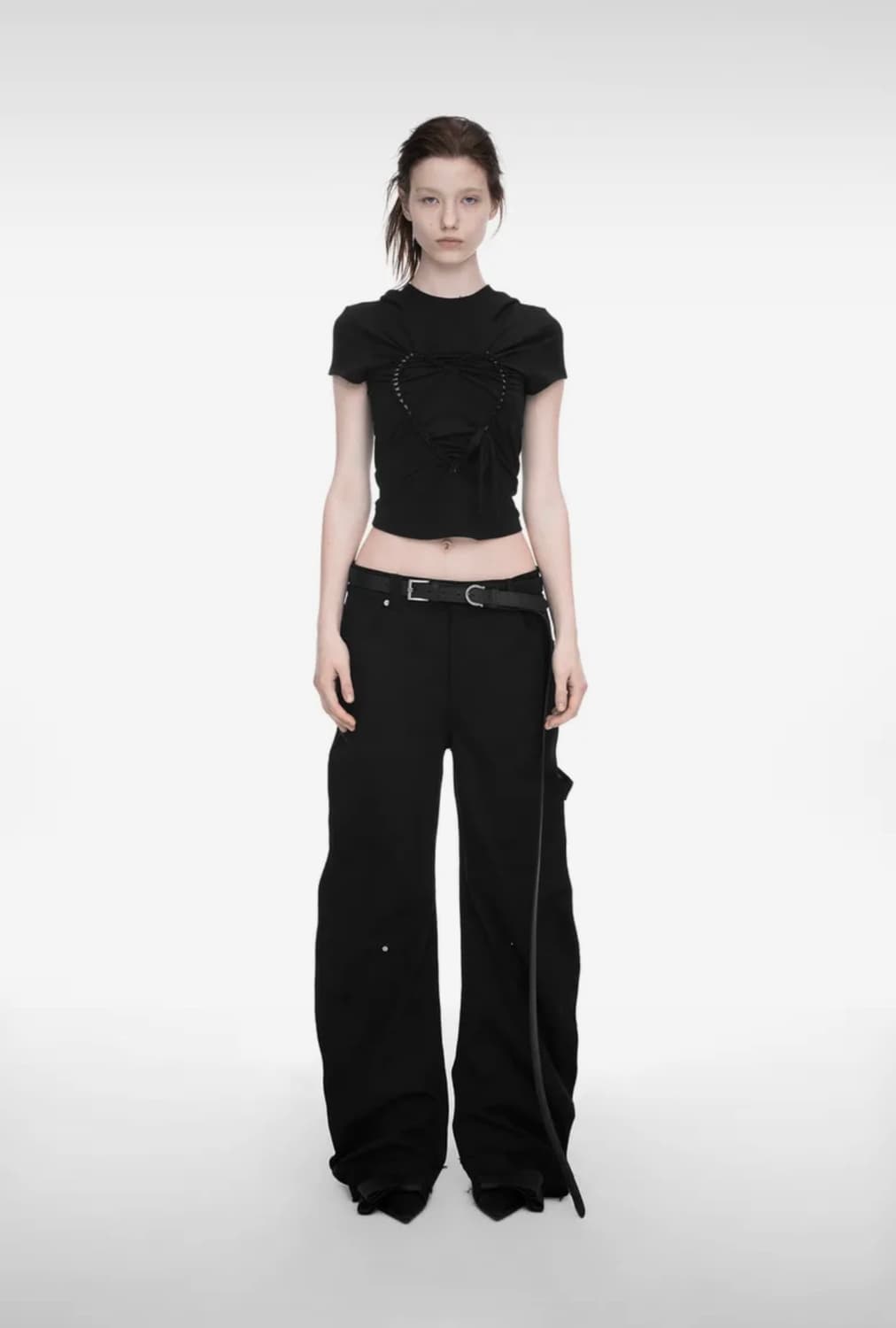 나체 로우컷 팬츠 RAWCUT CURVED PANTS (UNISEX) 상품이미지2