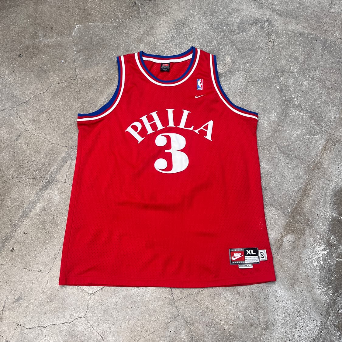 빈티지 Nike NBA 필라델피아 76ers 앨런 아이버슨 져지 상품이미지1
