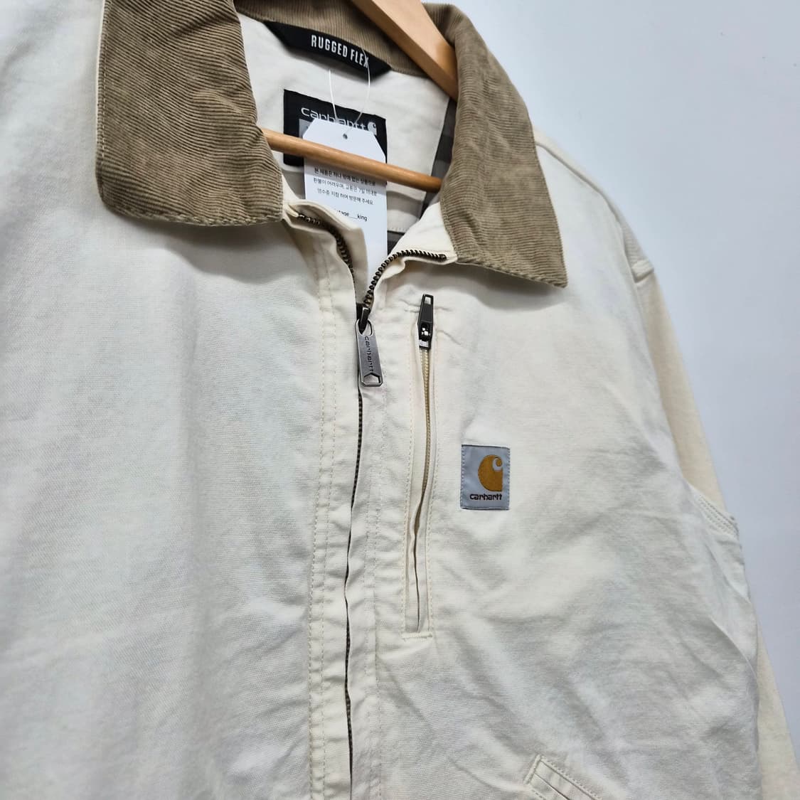 칼하트 아이보리 디트로이트 자켓 여성M 상품이미지2
