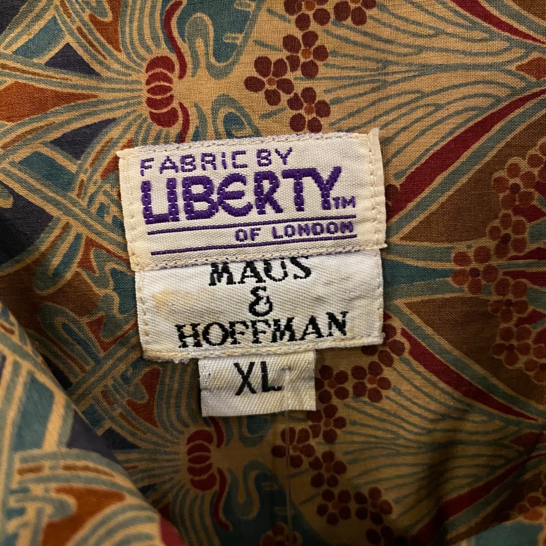 80s Liberty of London 리버티패턴 셔츠 상품이미지7