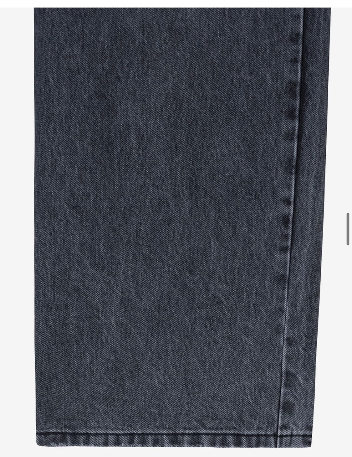 (새상품) 인사일런스 CALIK 로우 웨이스트 와이드 진 ASH GREY 상품이미지4