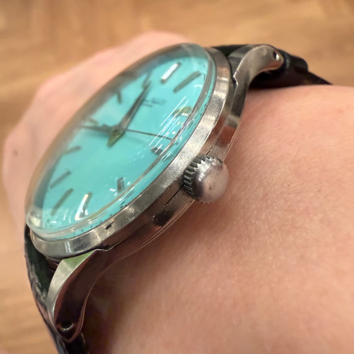 빈티지 IWC 샤프하우젠 수동 - 티파니 블루 다이얼 상품이미지4