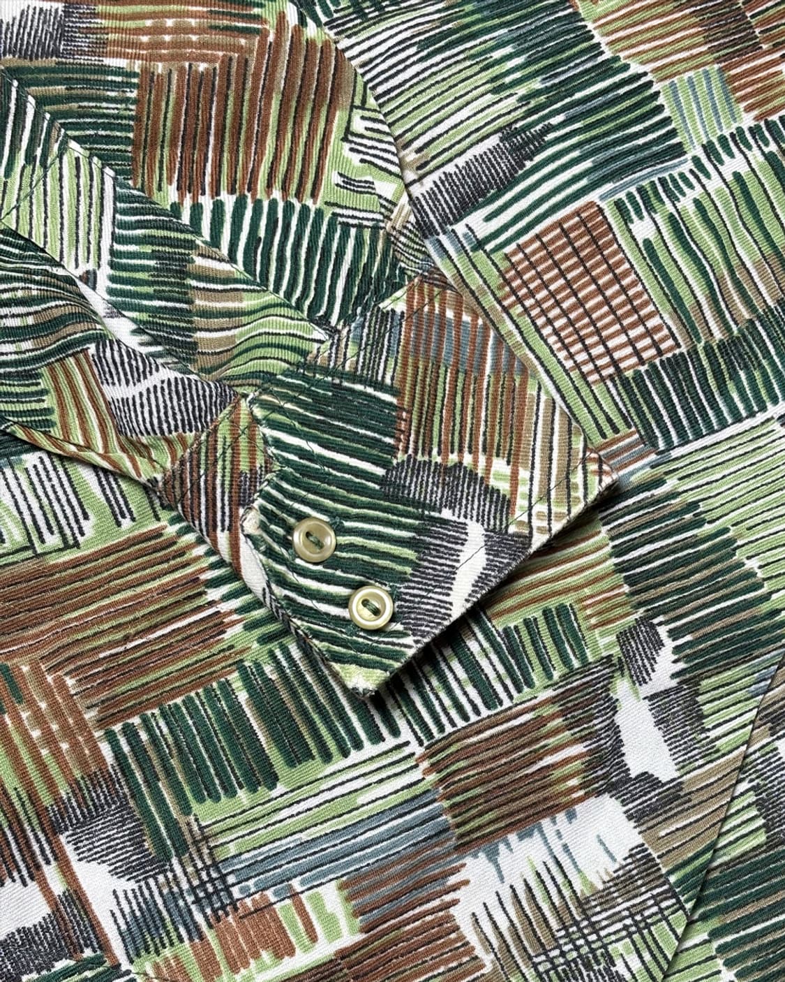 일본빈티지 SOLFIN 패턴 셔츠 상품이미지5