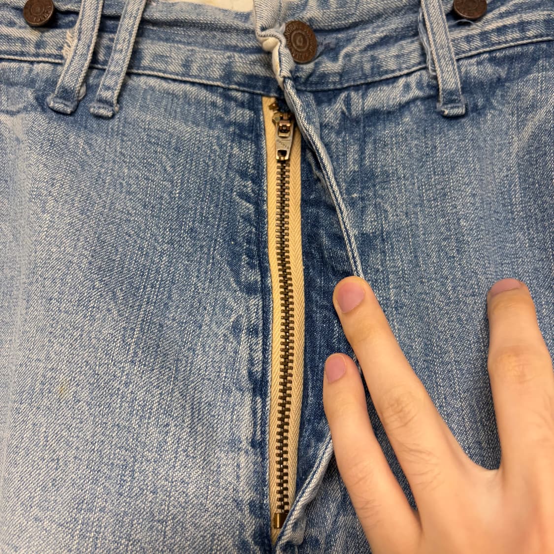 아나크로놈 ANACHRONORM 빈티지 워시드 데님 청바지 W32 상품이미지5