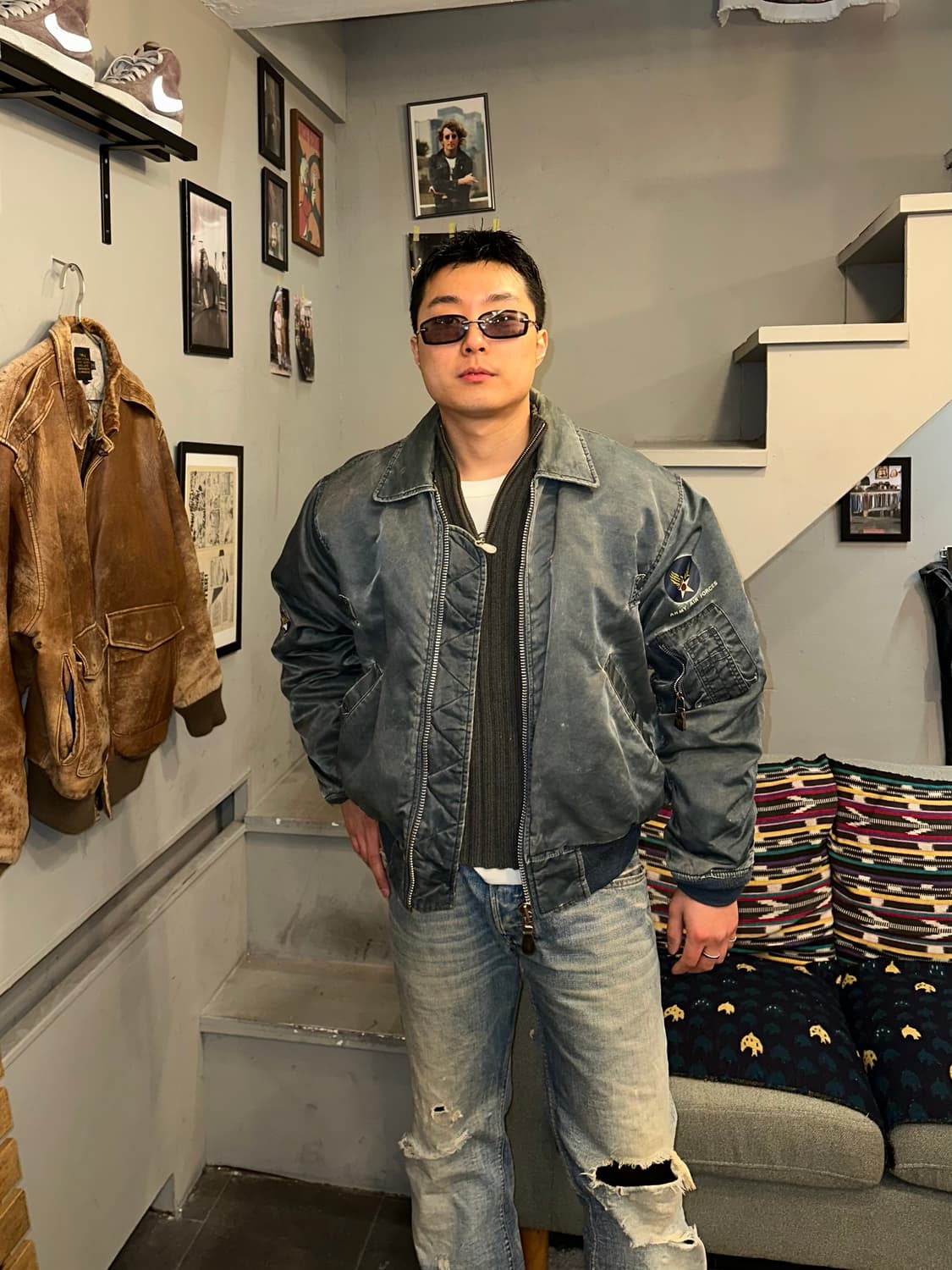 Houston reissue type B-15 flight jacket 상품이미지2