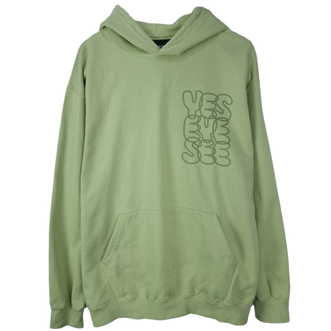 [예스아이씨] 빅로고 프린팅 오버핏 후드티 M19300 상품이미지2