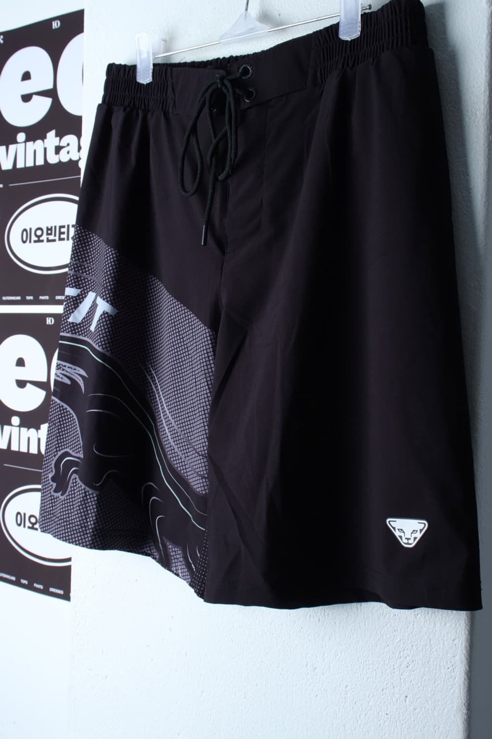 (L-XL) 다이나핏 반바지 팬츠 밴딩 블랙 스윔 운동-P1P10351 상품이미지1