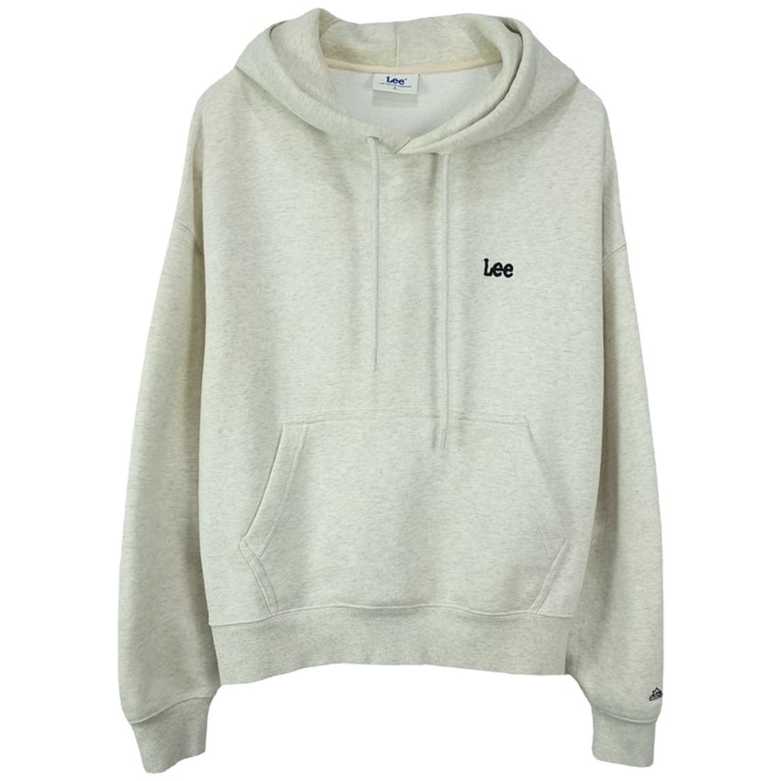 [리] 로고 자수 오버핏 후드티 오트밀 M19533 상품이미지2