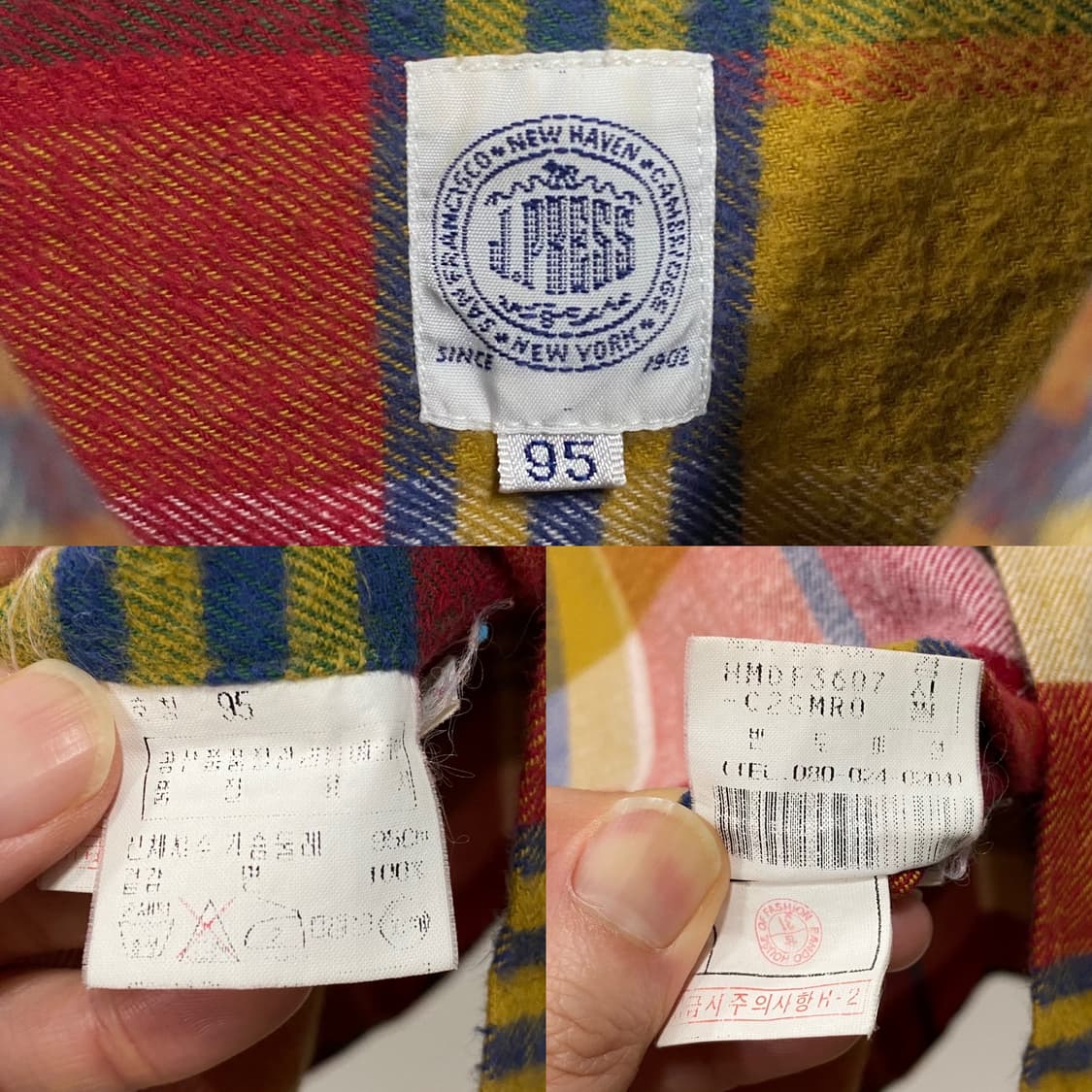 제이프레스 플란넬 체크 셔츠 상품이미지6