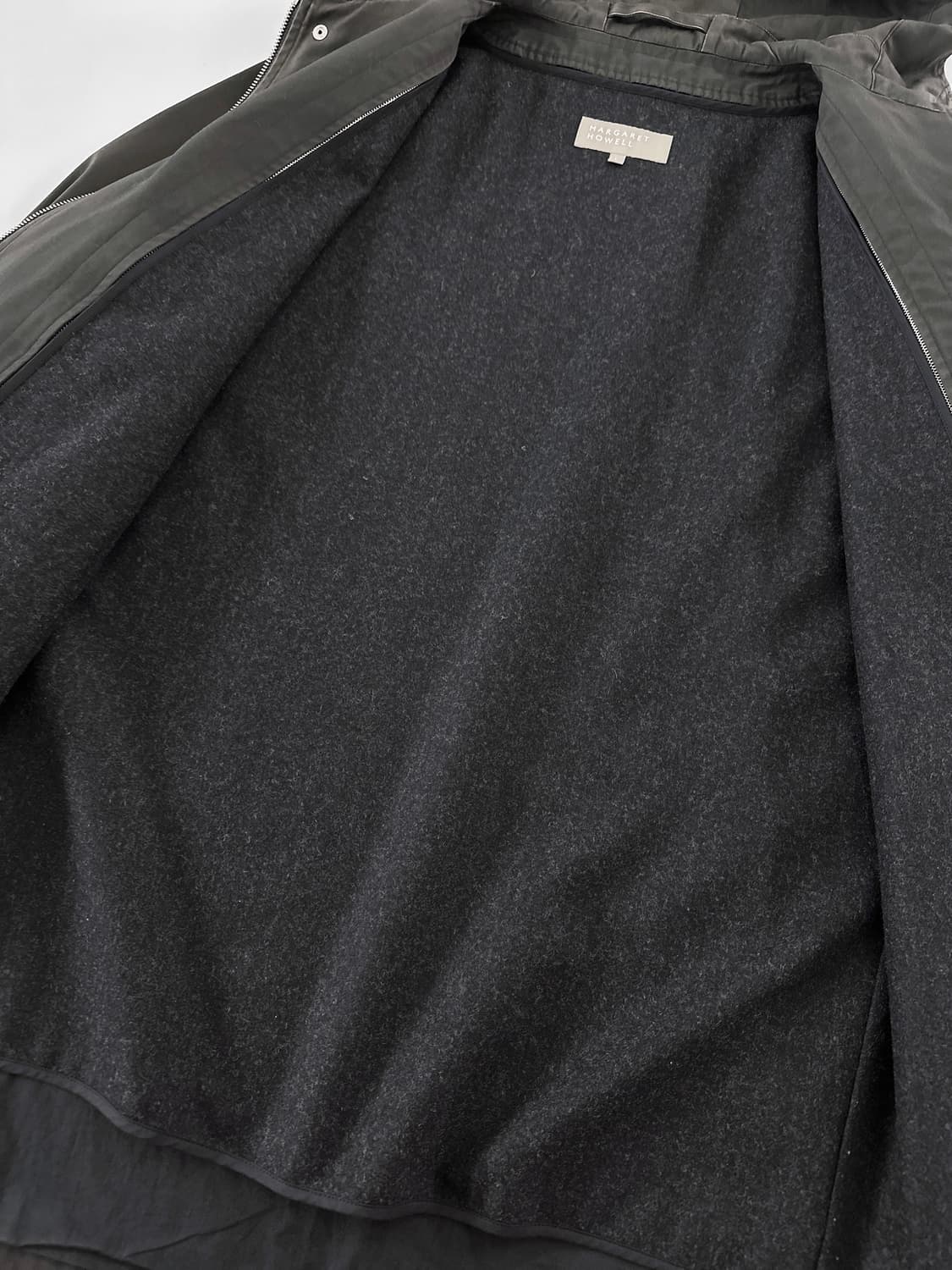 90~00s 마가렛 호웰 워시드 밀리터리 디테일 후디드 파카 상품이미지6