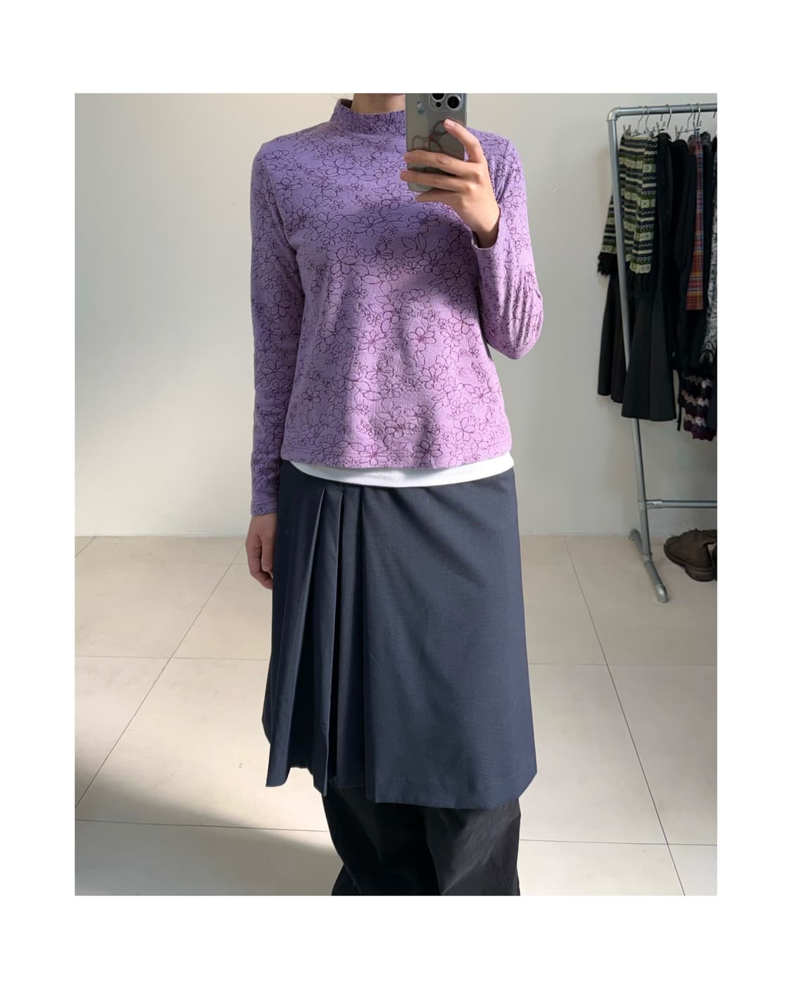 빈티지 플로랄 티셔츠 상품이미지2