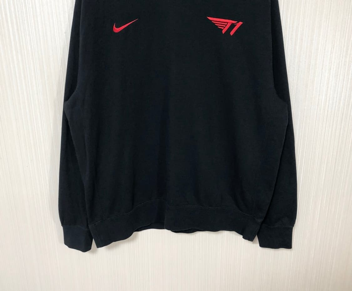 티원(T1) 나이키 클럽 맨투맨티셔츠 블랙 XL(110) 상품이미지3