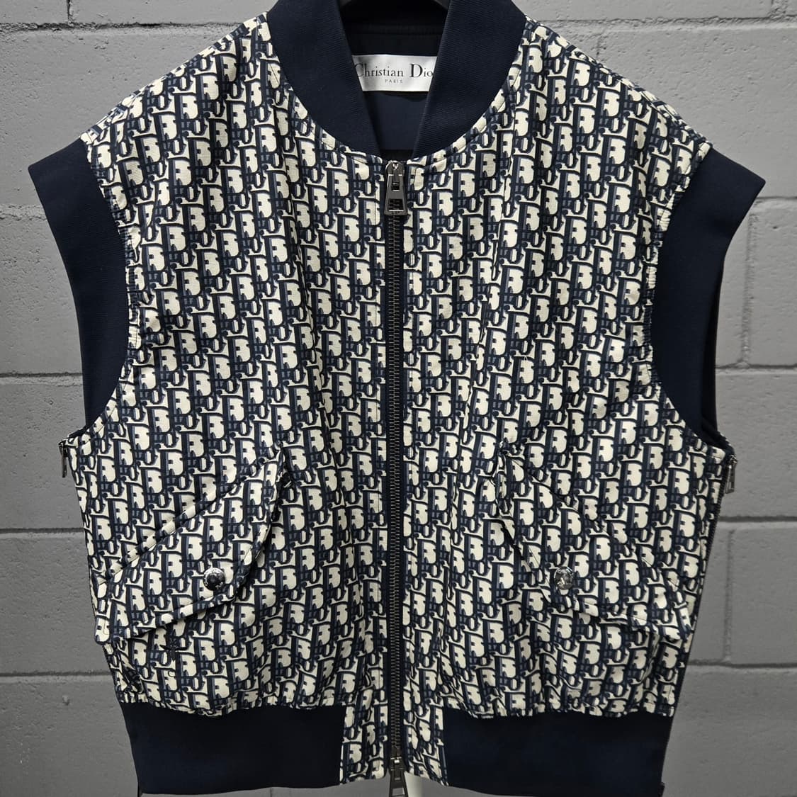 디올 오블리크 테크니컬 태피터 조끼 자켓 42 상품이미지2