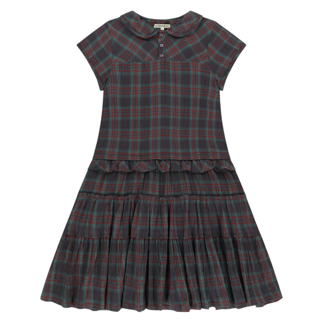 [2] 코이세이오 26ss 체크 원피스 퍼플 드레스 상품이미지1