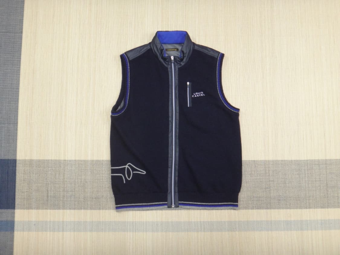 (105) 루이까스텔 남성 울혼방 니트 방풍 베스트 상품이미지1