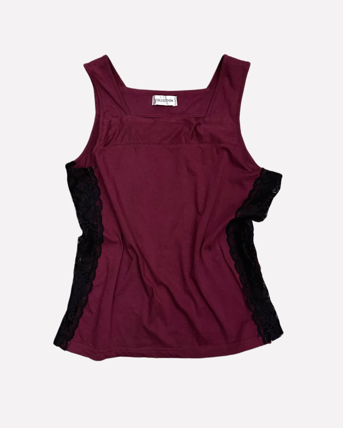 side lace burgundy sleeveless 상품이미지1