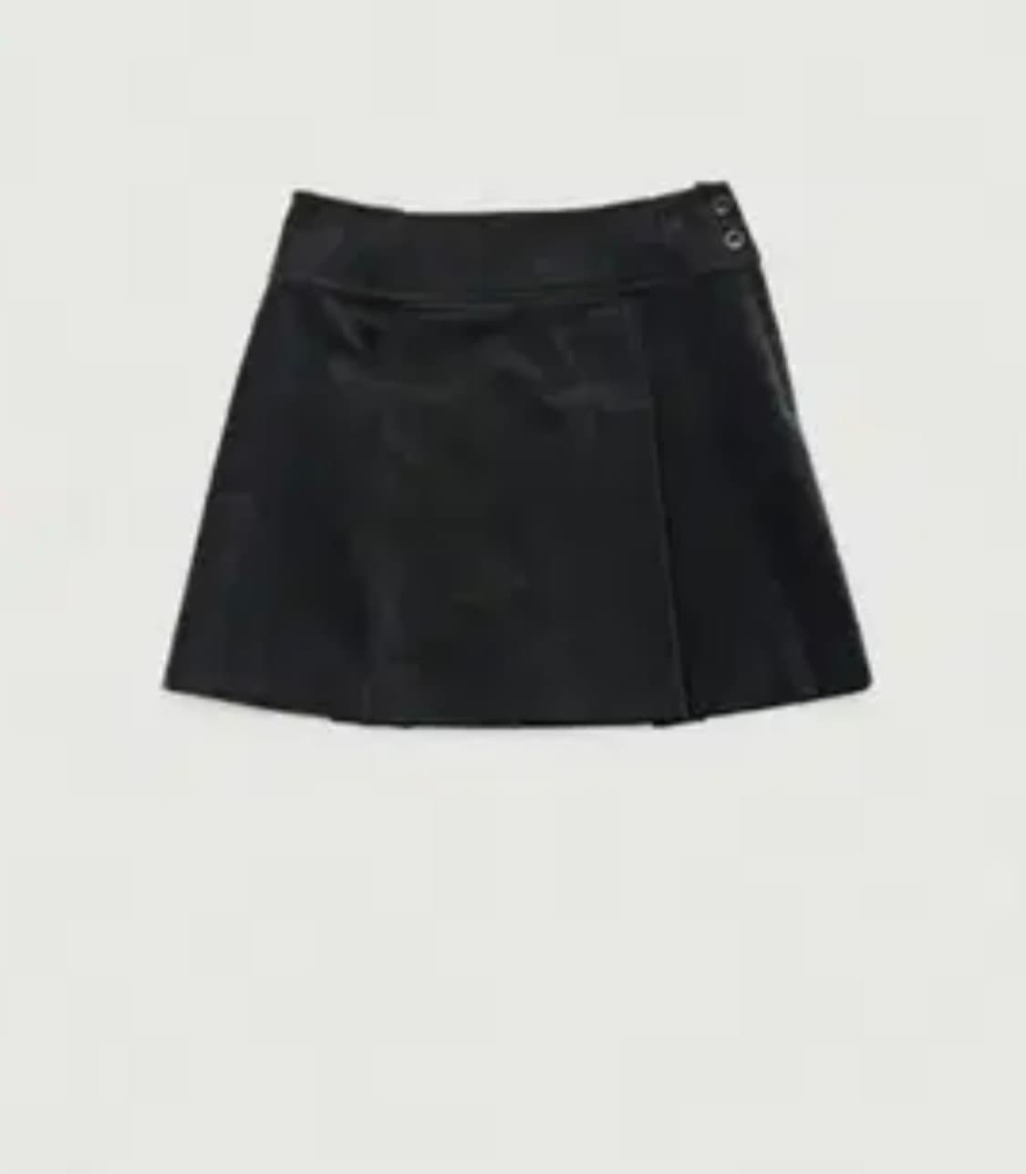 더바넷 블랙 색상의 벨벳 스커트 S 상품이미지1