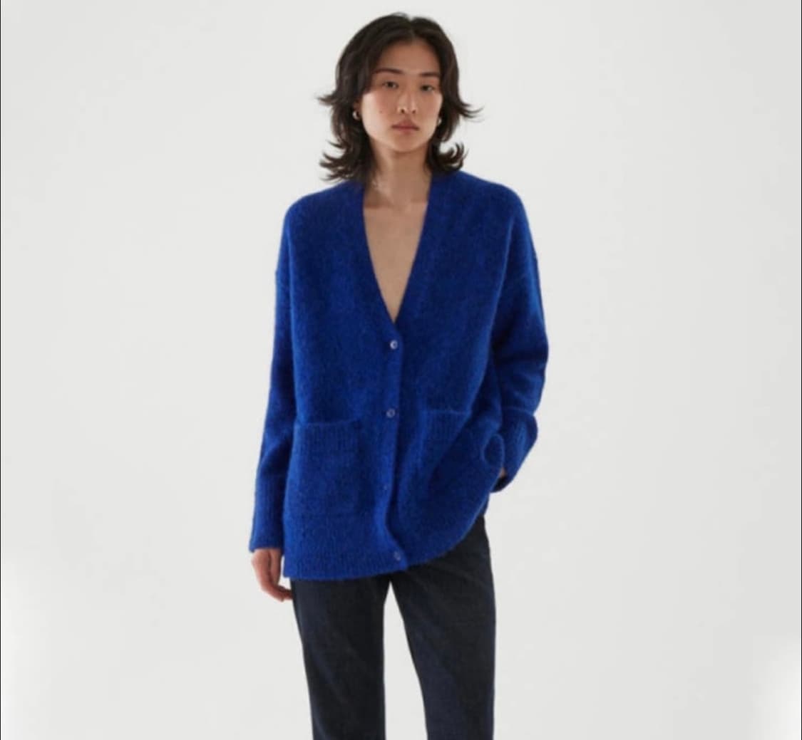 코스 알파카블렌드 가디건 L 상품이미지1