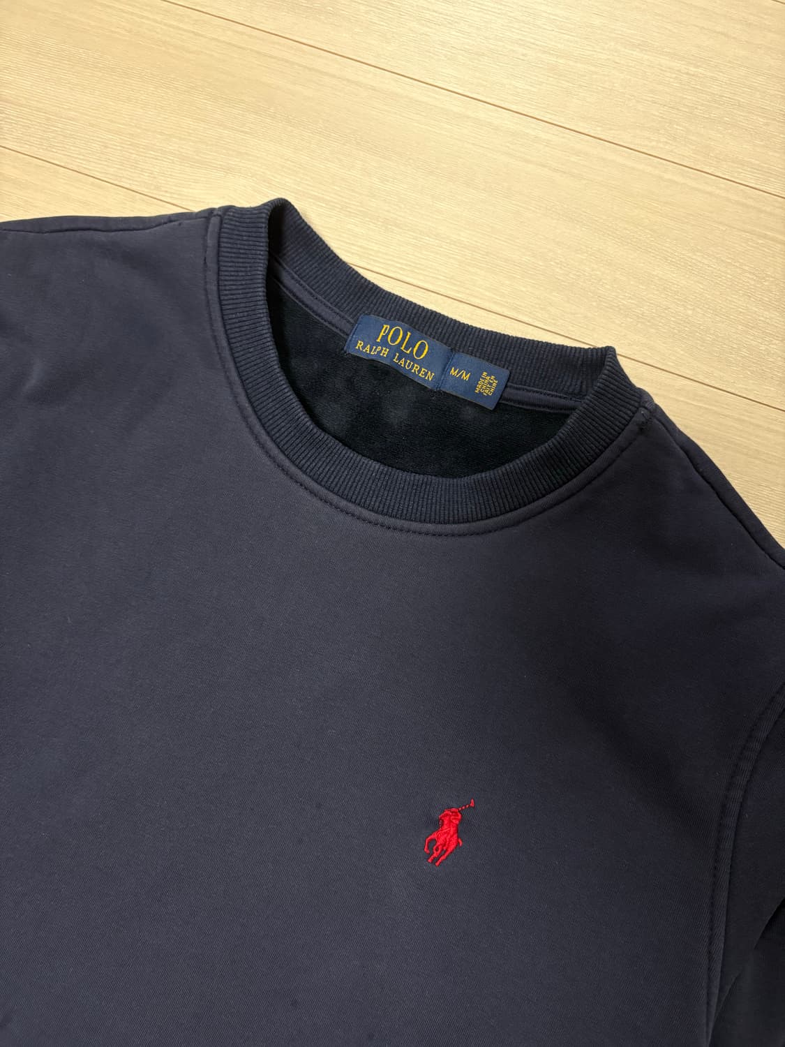 폴로 랄프로렌 네이비 맨투맨 M (기모) 상품이미지2