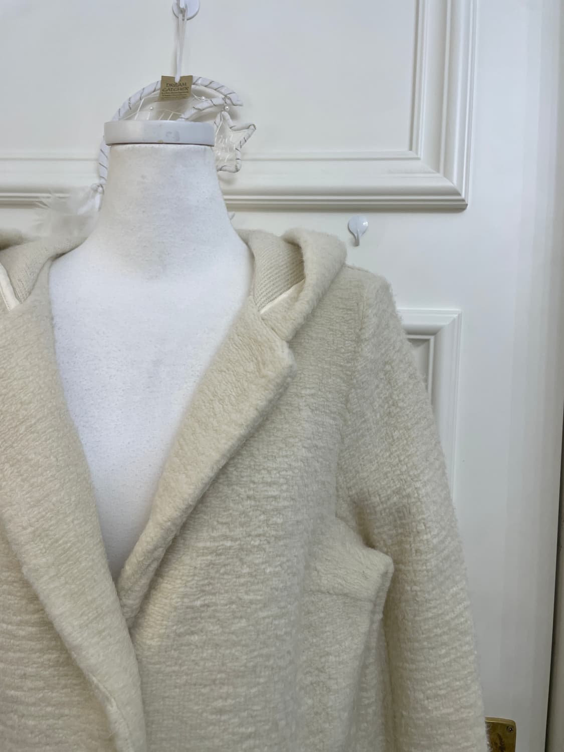 ivory long warm sweater hoodie jacket 상품이미지7