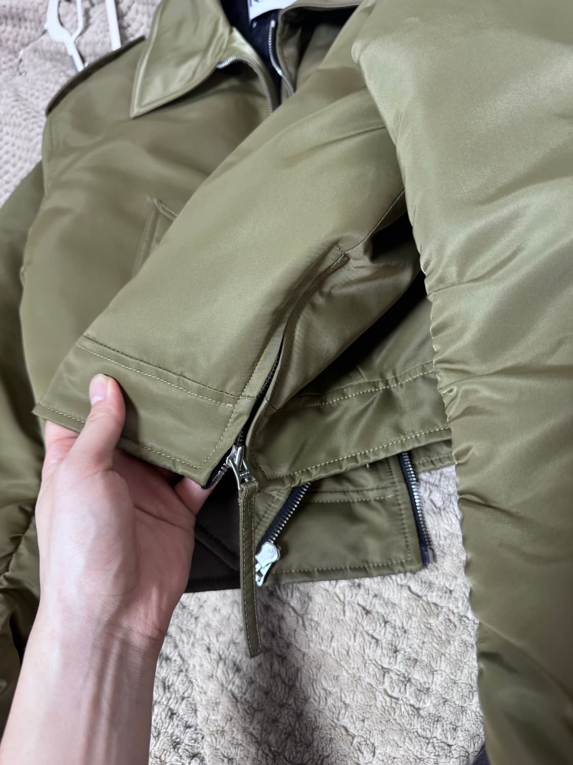 렉토 툴루즈 나일론 봄버 자켓 olive khaki  상품이미지4